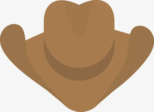 矢量牛仔帽免抠