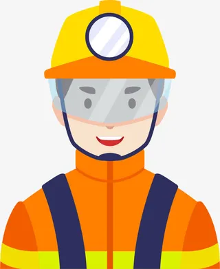 卡通消防员免抠