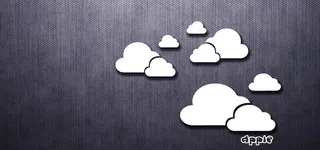 灰色苹果云背景高清