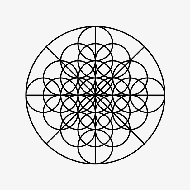 线性几何图案免抠