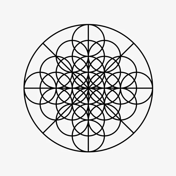 线性几何图案免抠