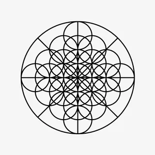 线性几何图案免抠