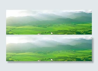 田园banner创意设计高清