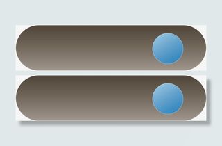 灰色边框矢量切换按钮素材免抠