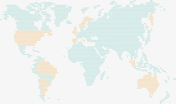绿色清新地图边框纹理免抠
