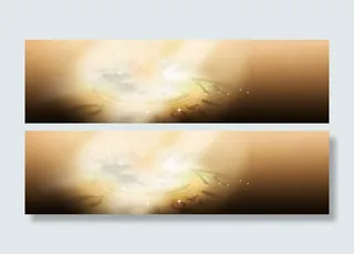 现代简约唯美banner创意海报设计