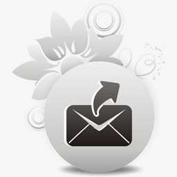 花纹圆形边框发邮件免抠