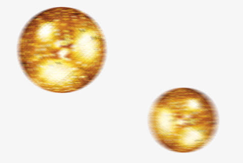 金色小球免抠
