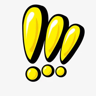 贴纸开放平台png素材感叹号免抠