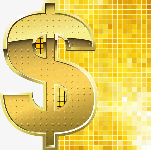 金色奢华价格符号免抠