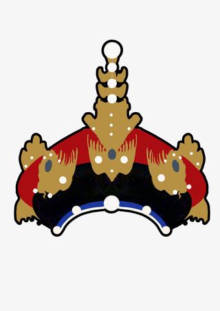 手绘中国古代皇冠凤冠免抠