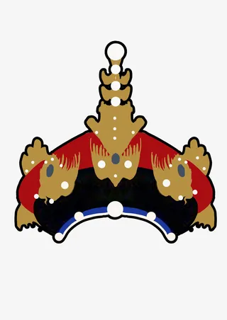 手绘中国古代皇冠凤冠免抠