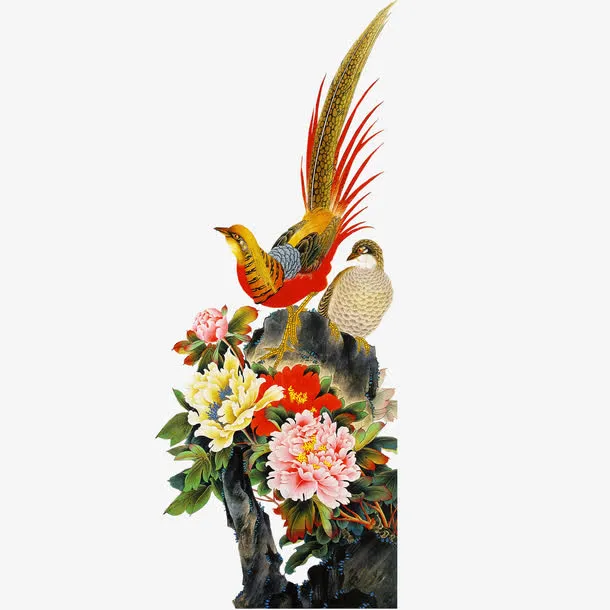 花鸟图免抠