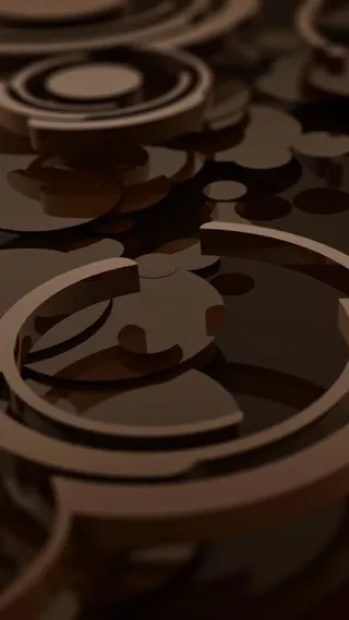 齿轮转动棕色h5背景高清
