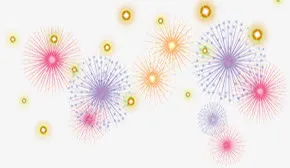 灿烂雪花冬季海报免抠