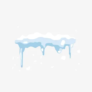 圣诞节装饰冰块矢量图免抠