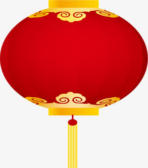 创意红色灯笼中秋贺卡免抠