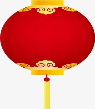 创意红色灯笼中秋贺卡免抠