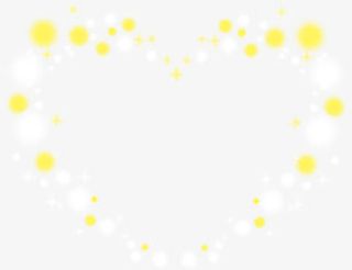 黄色白色圆点爱心七夕情人节免抠