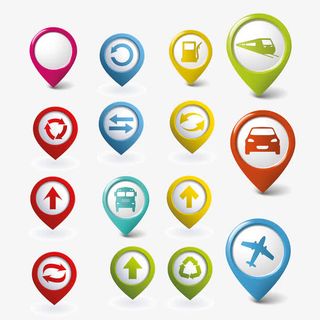 交通指示图标图片免抠