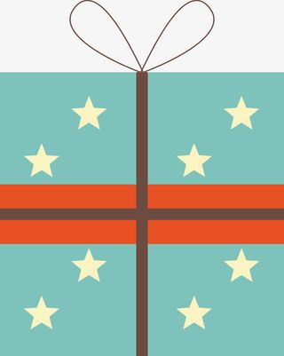 平面礼品盒子免抠