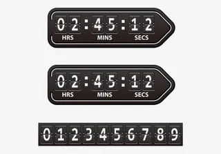 数字设计记分牌免抠