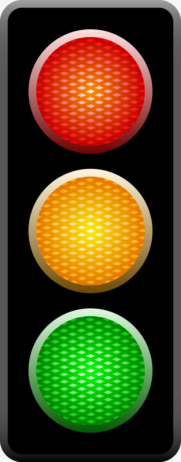 卡通红绿灯素材图免抠