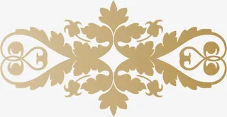 欧式树叶渐变插图免抠