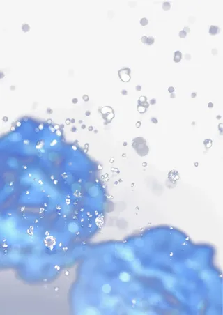 蓝色水滴免抠