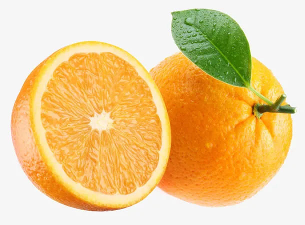 新鲜橙子免抠