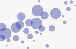 蓝色圆点装饰图案素材免抠