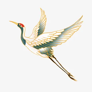 节日元素白鹤免抠