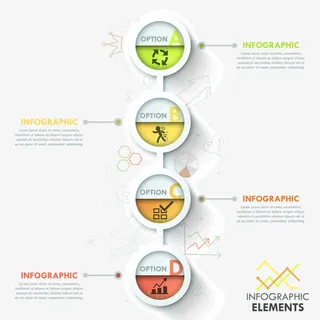 几何图形圆环信息分类ppt元素免抠