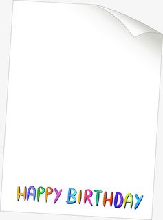 白色纸张装饰图案免抠