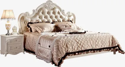 欧式大床淘宝促销免抠