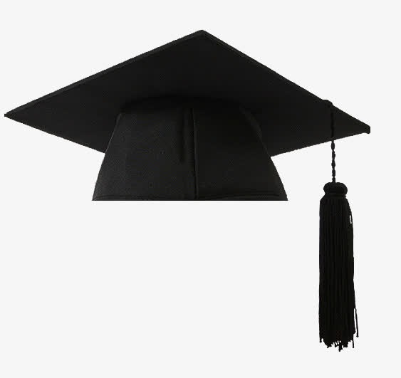 黑色博士帽学位帽免抠