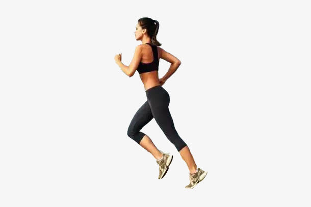女性跑者免抠