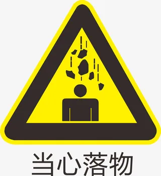 当心落物标识免抠