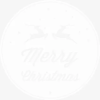 圣诞节驯鹿圆形标签免抠