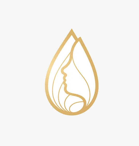 水滴状少女脸免抠
