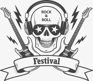 摇滚节矢量图免抠