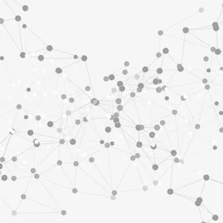 线条圆点分子结构漂浮矢量素材免抠