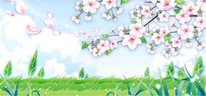 春天桃花背景高清