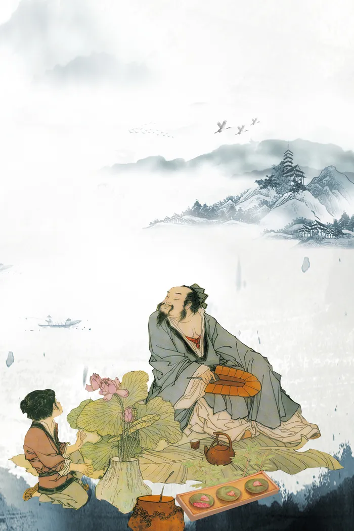 中国风寒食节传统节日海报高清