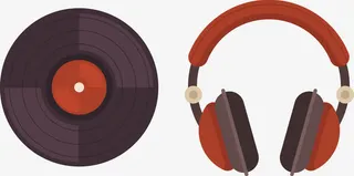 矢量耳机免抠