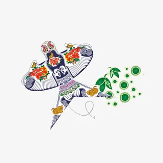 风筝装饰元素免抠