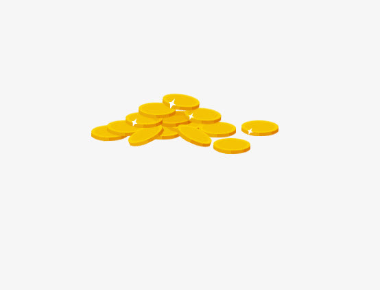漂浮金币免抠