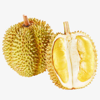 两个榴莲一个分开的免抠