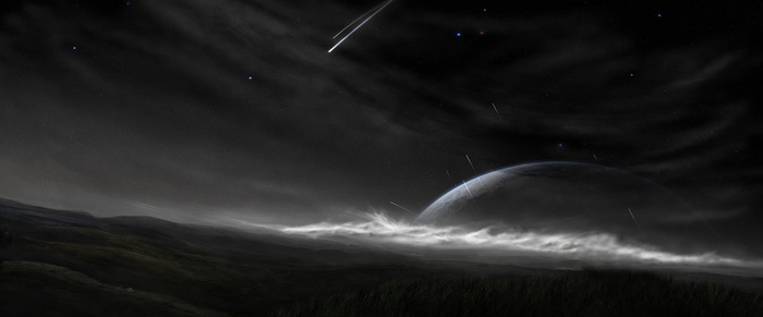 夜晚星空背景高清