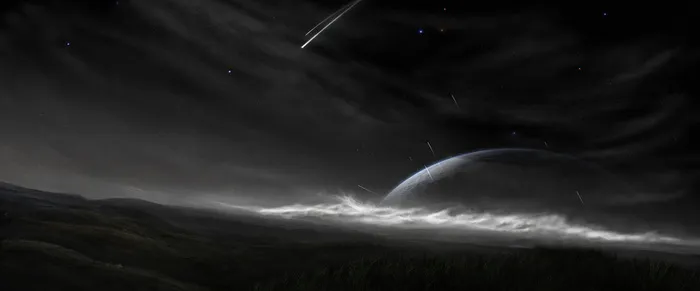 夜晚星空背景高清